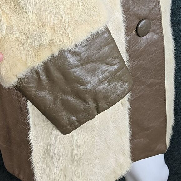 Vintage 60's Mink & Leather Coat by Sam Bifano Furs - Picture 8 of 15